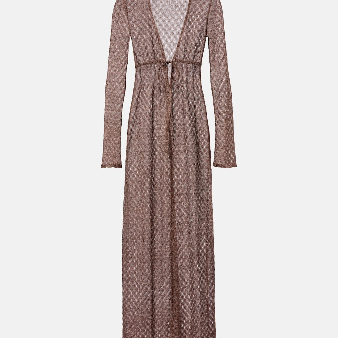 Missoni - Open-knit lamé beach cover-up