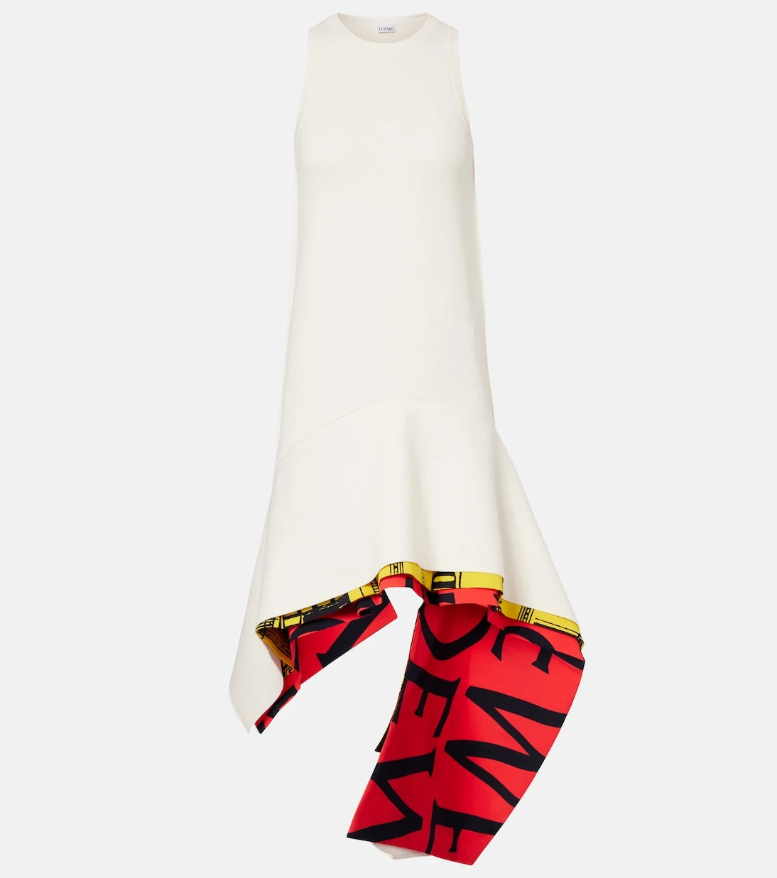 Loewe - Asymmetric printed minidress
