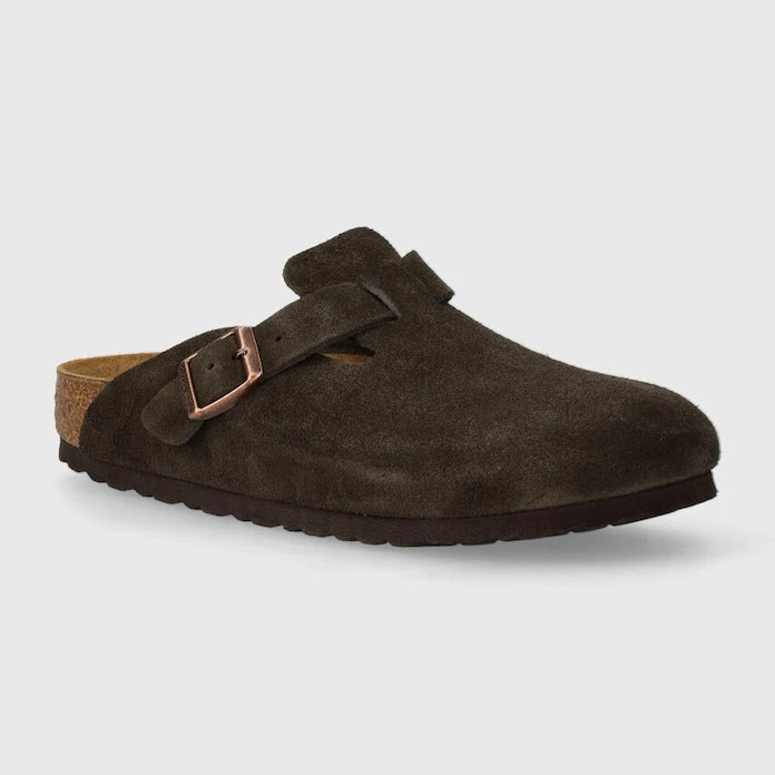 Велурени чехли Birkenstock Boston