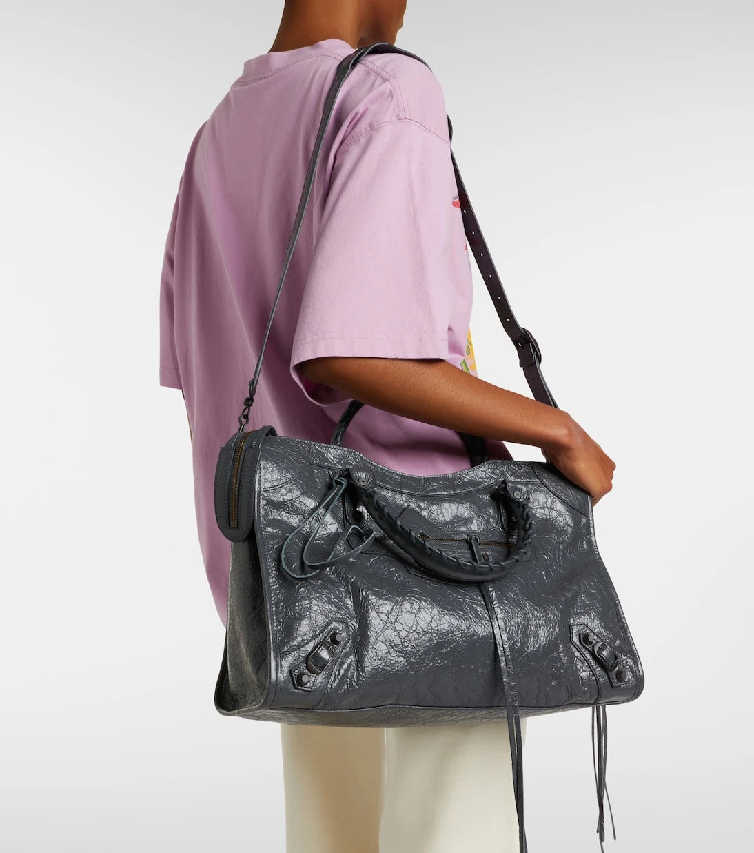 Balenciaga - Le City leather top-handle bag