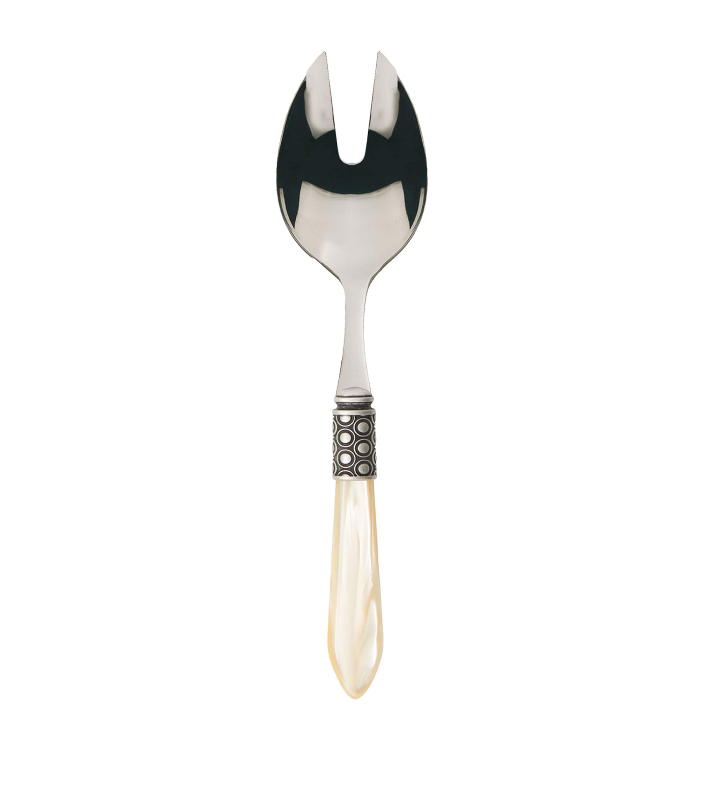 Bugatti Optical Stainless Steel Salad Spoon and Fork Set