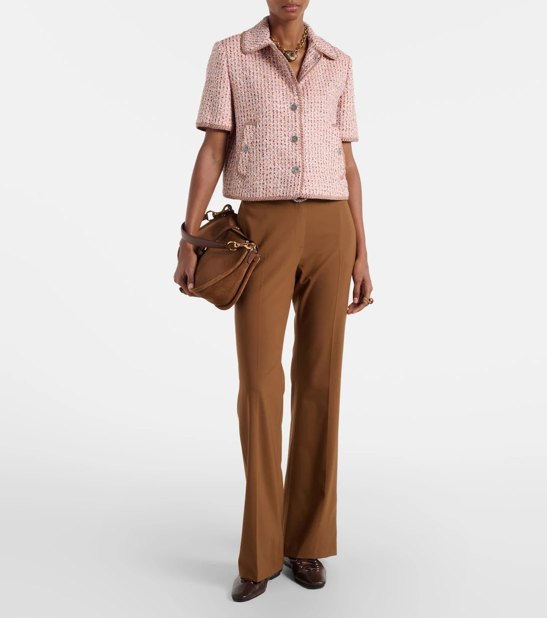 Etro - Cropped tweed jacket