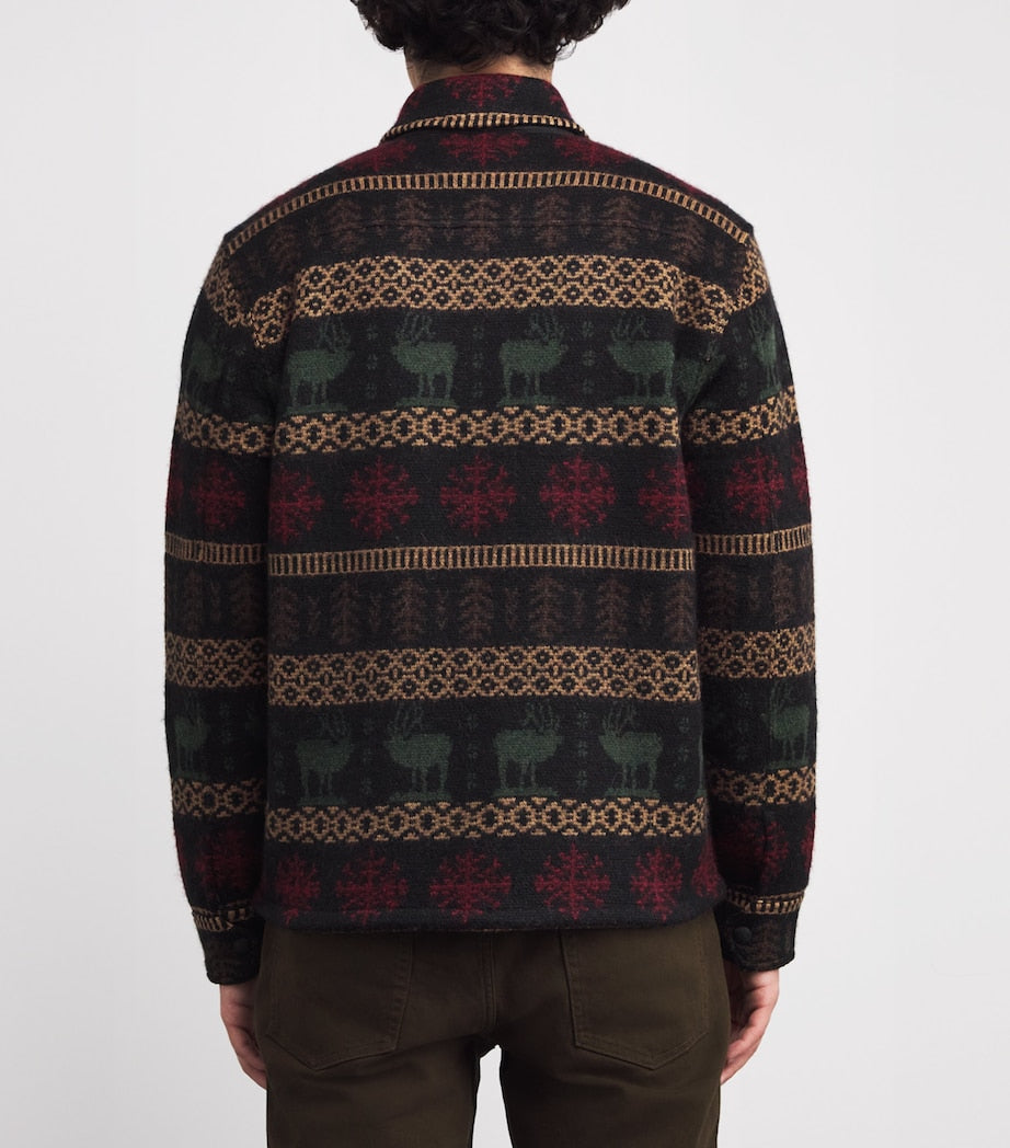 Alpaca-Wool Knitted Overshirt