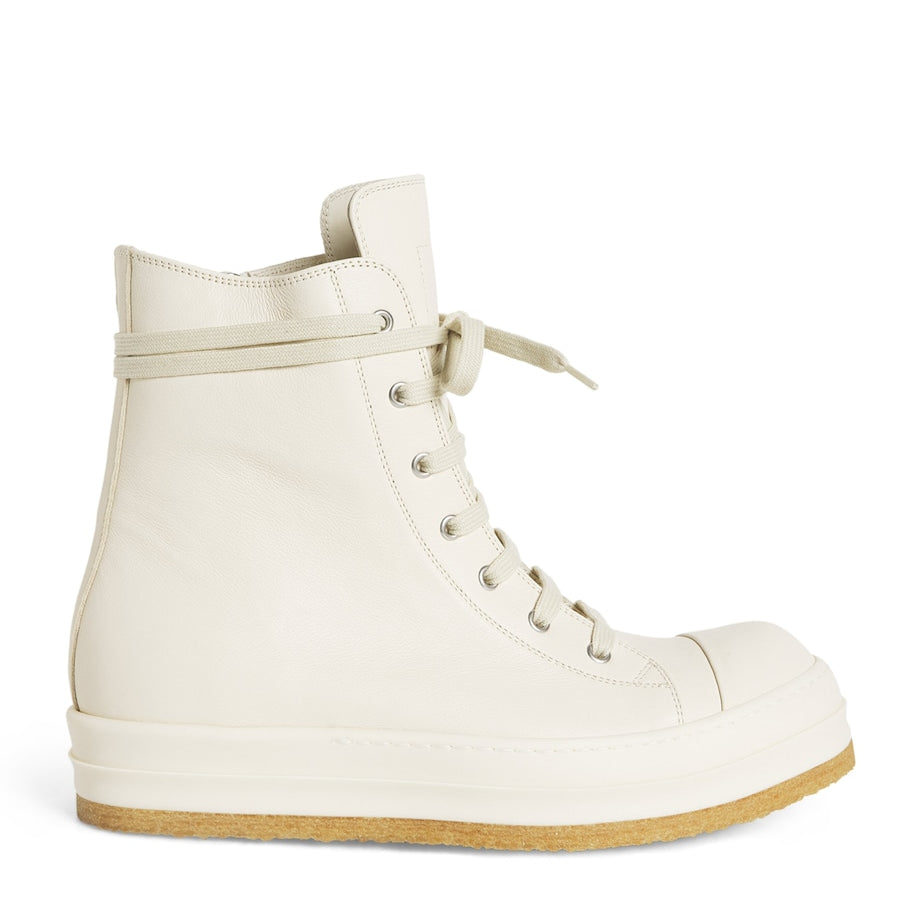 Leather High-Top Sneakers