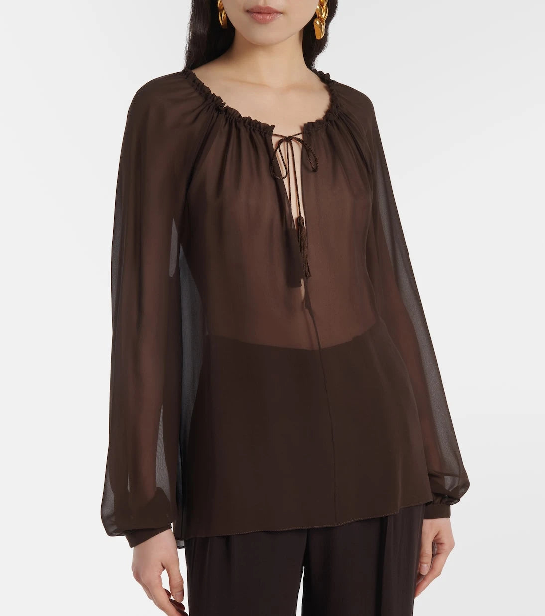 Tom Ford - Sheer silk georgette blouse