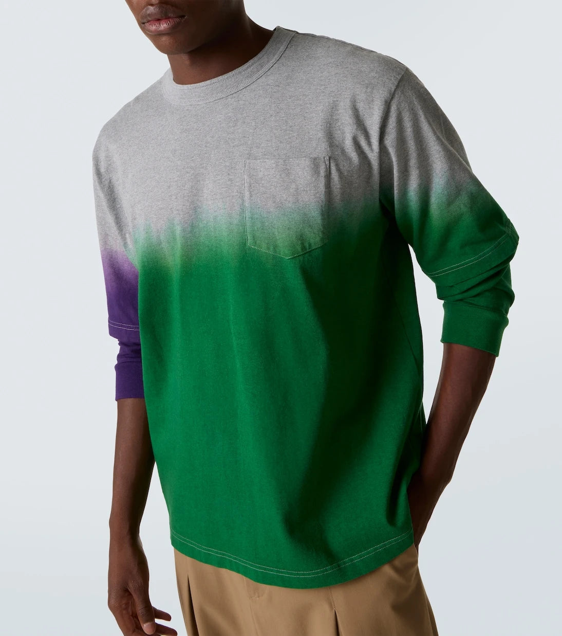 Sacai - Dyed cotton sweatshirt