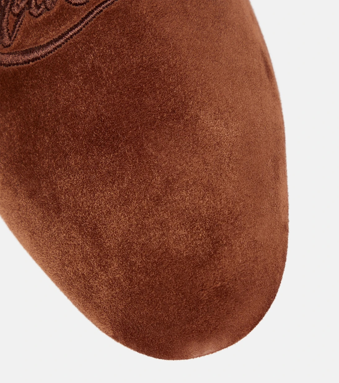 Christian Louboutin - Navy Coolito Donna suede slippers