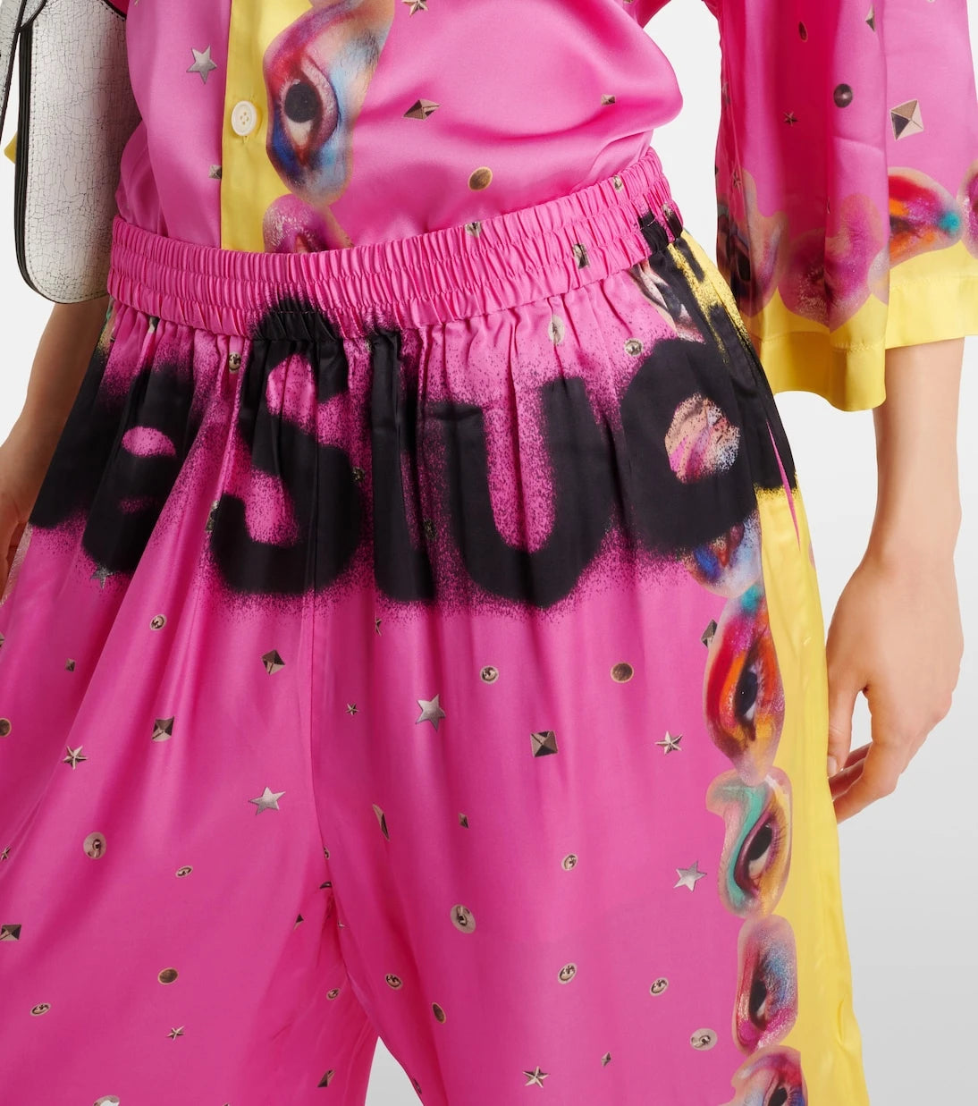 Acne Studios - Printed logo palazzo pants