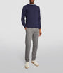 Navy Cashmere Crew-Neck Sweater