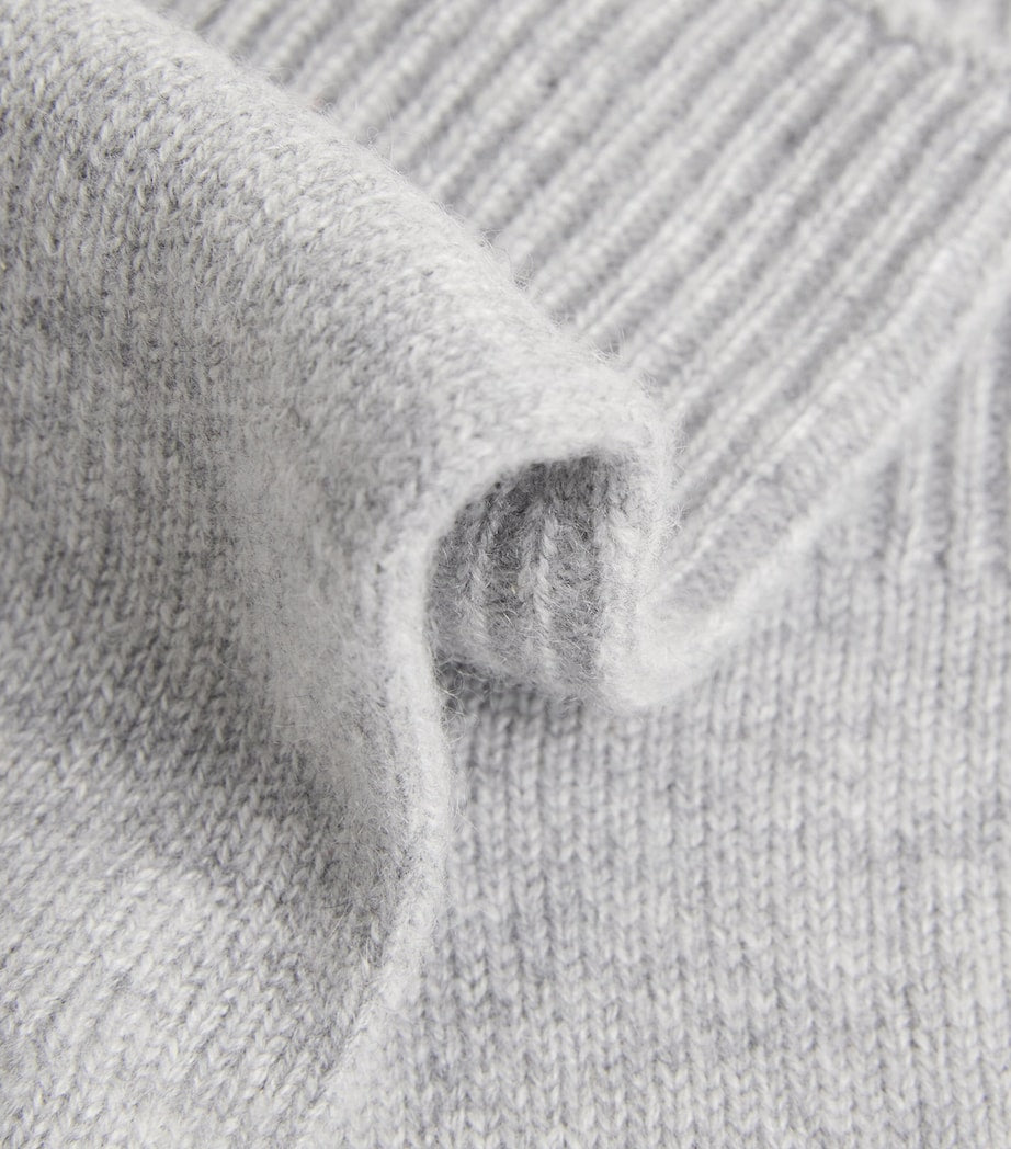 Falke Grey Cashmere Gloves