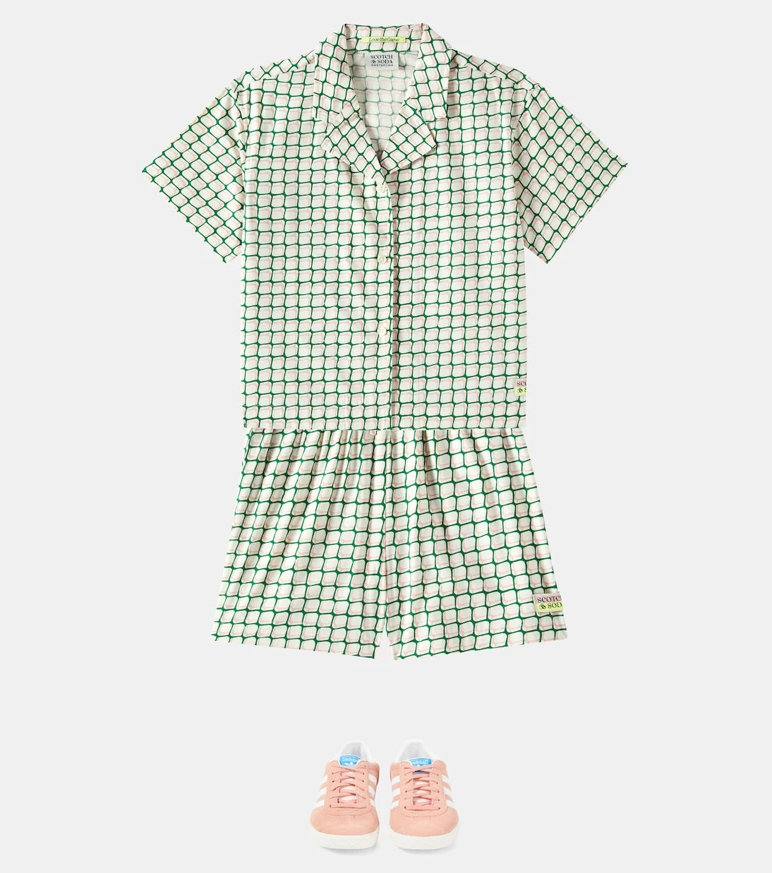 Scotch & Soda Kids - Printed cotton-blend top
