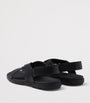 Prada Leather Crisscross Sandals
