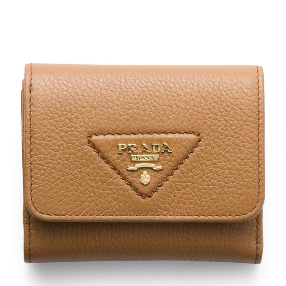 Prada Brown Small Leather Wallet