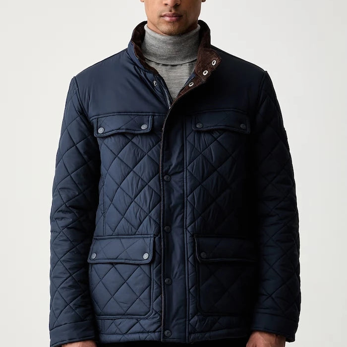 U.S. Polo Assn. Erkek DIAMOND QUILTED FUNNEL Ceket