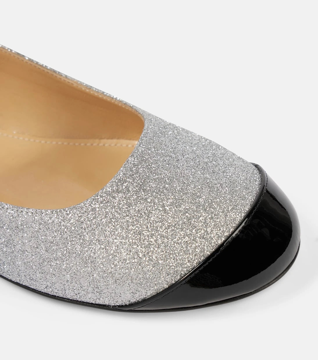 Mach & Mach - Embellished glitter Mary Jane flats