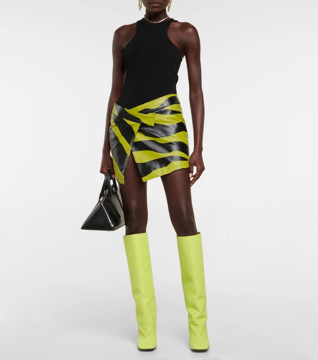 The Attico - Sienna leather knee-high boots