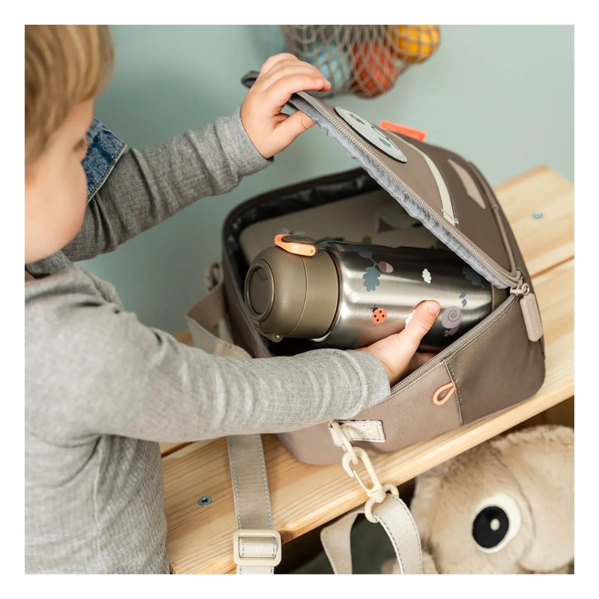 Done by deer - Trails insulated water bottle | Brown
