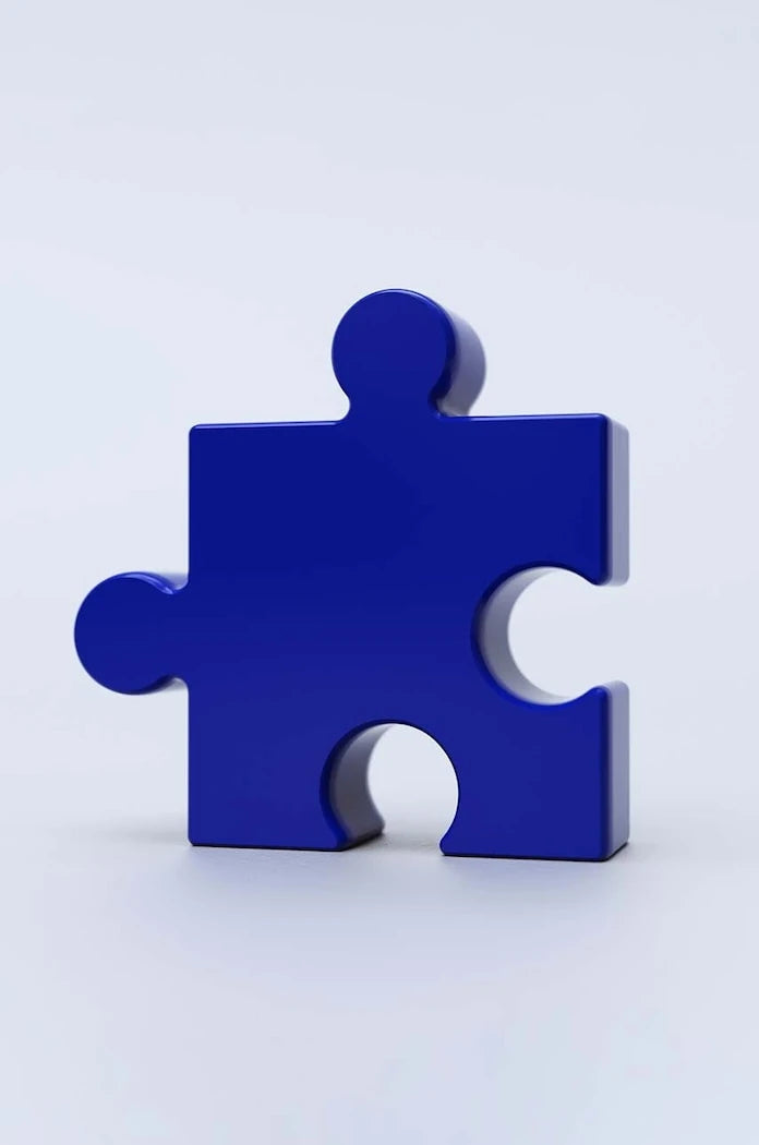 Декоративна ваза Fluid Market Blue Puzzle Vase