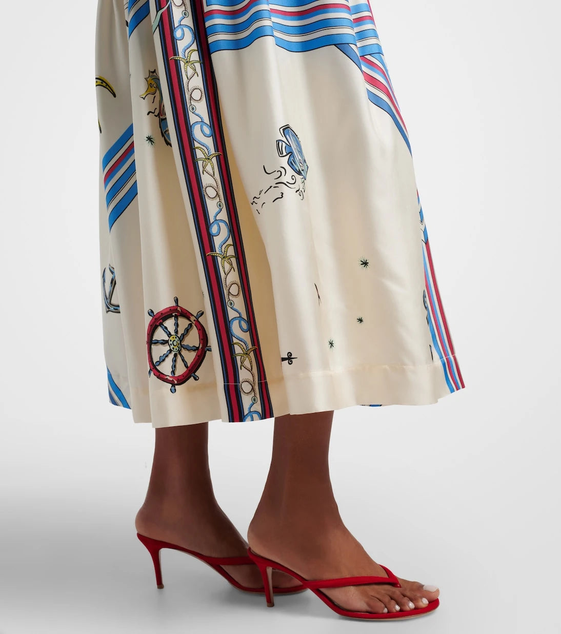Alémais - Apollo printed silk midi dress