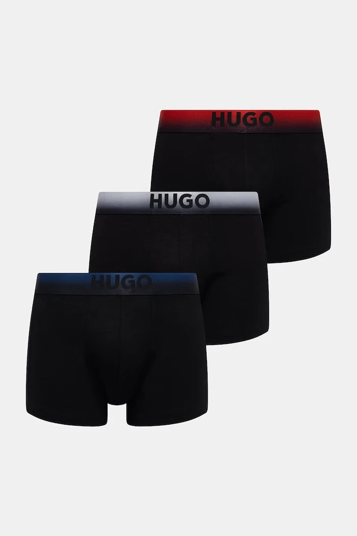 HUGO erkek modal yapışan boxer TRUNK TRIPLET SPRAY 3'lü