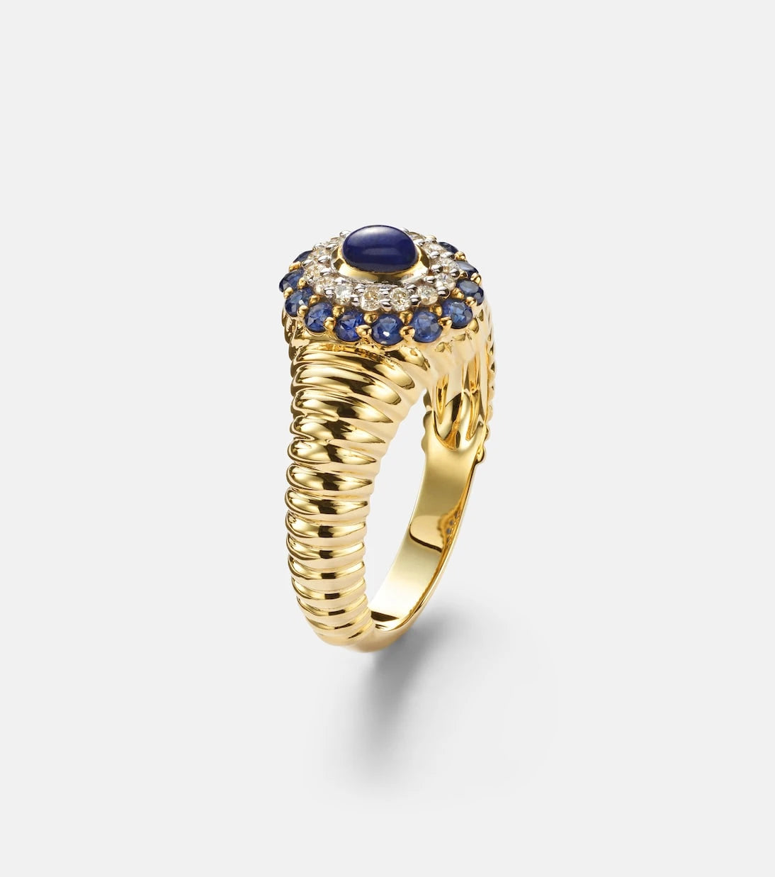 Yvonne Léon - Berlingot Pompadour Baby 9kt ring with gemstones
