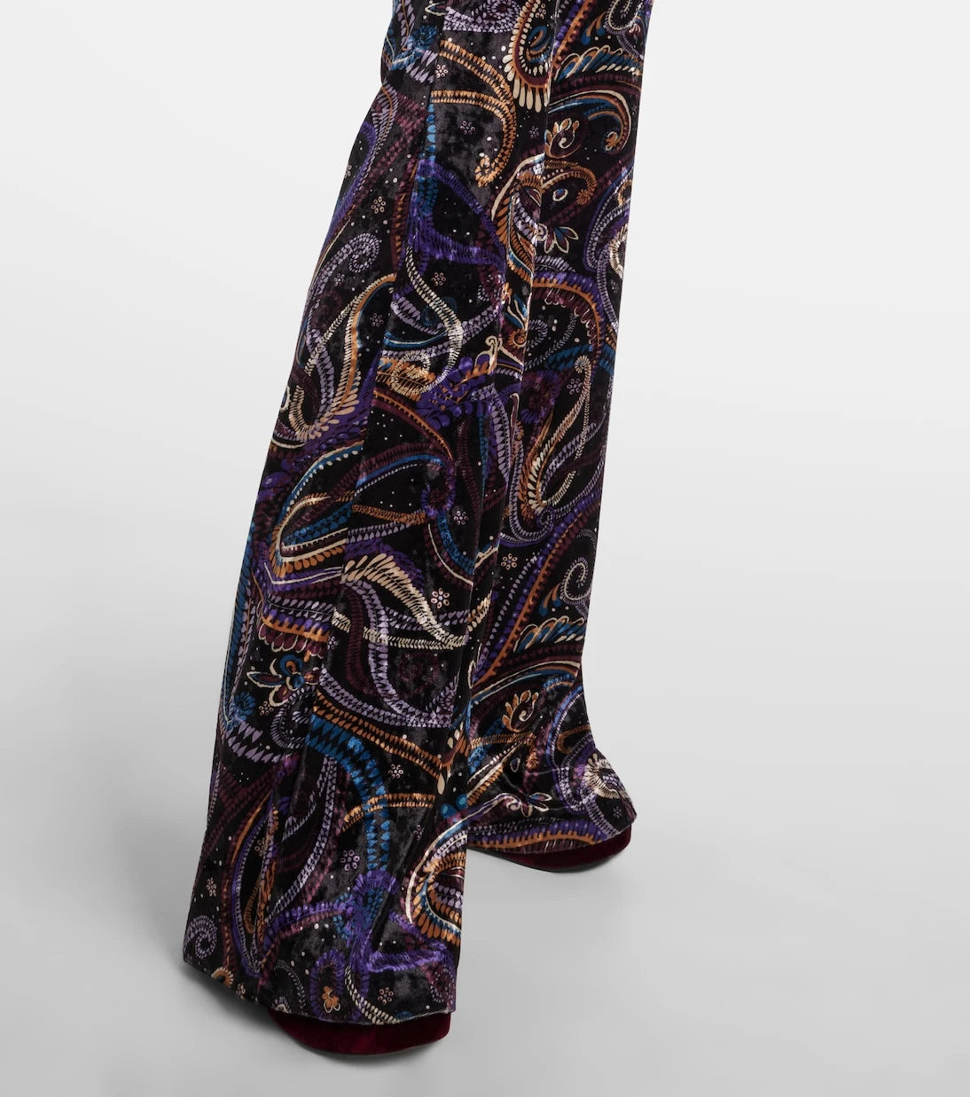 Etro - بنطلون بيزلي بقصة واسعة