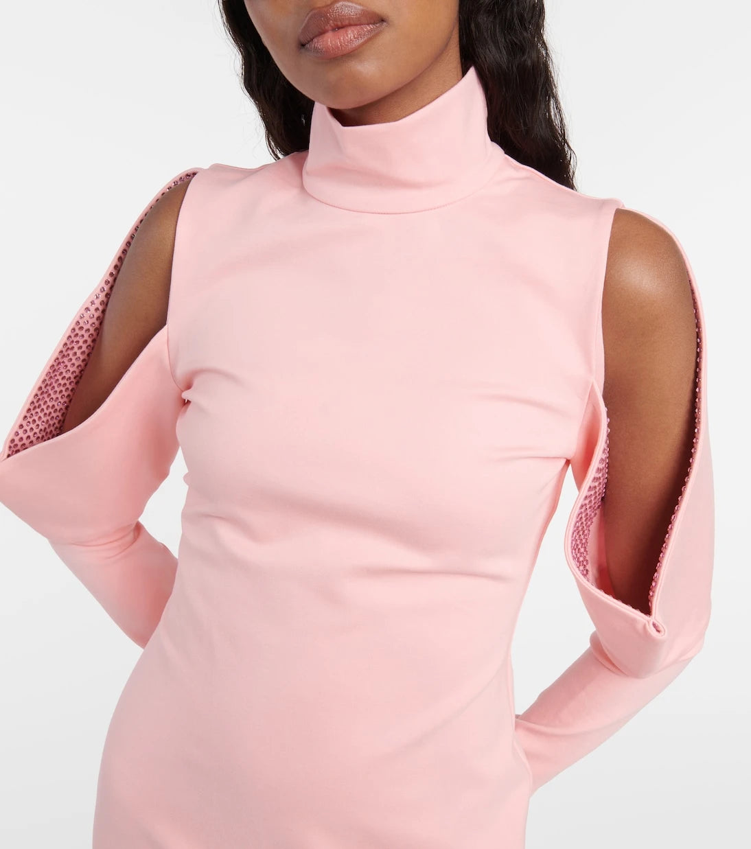 Area - Embellished minidress
