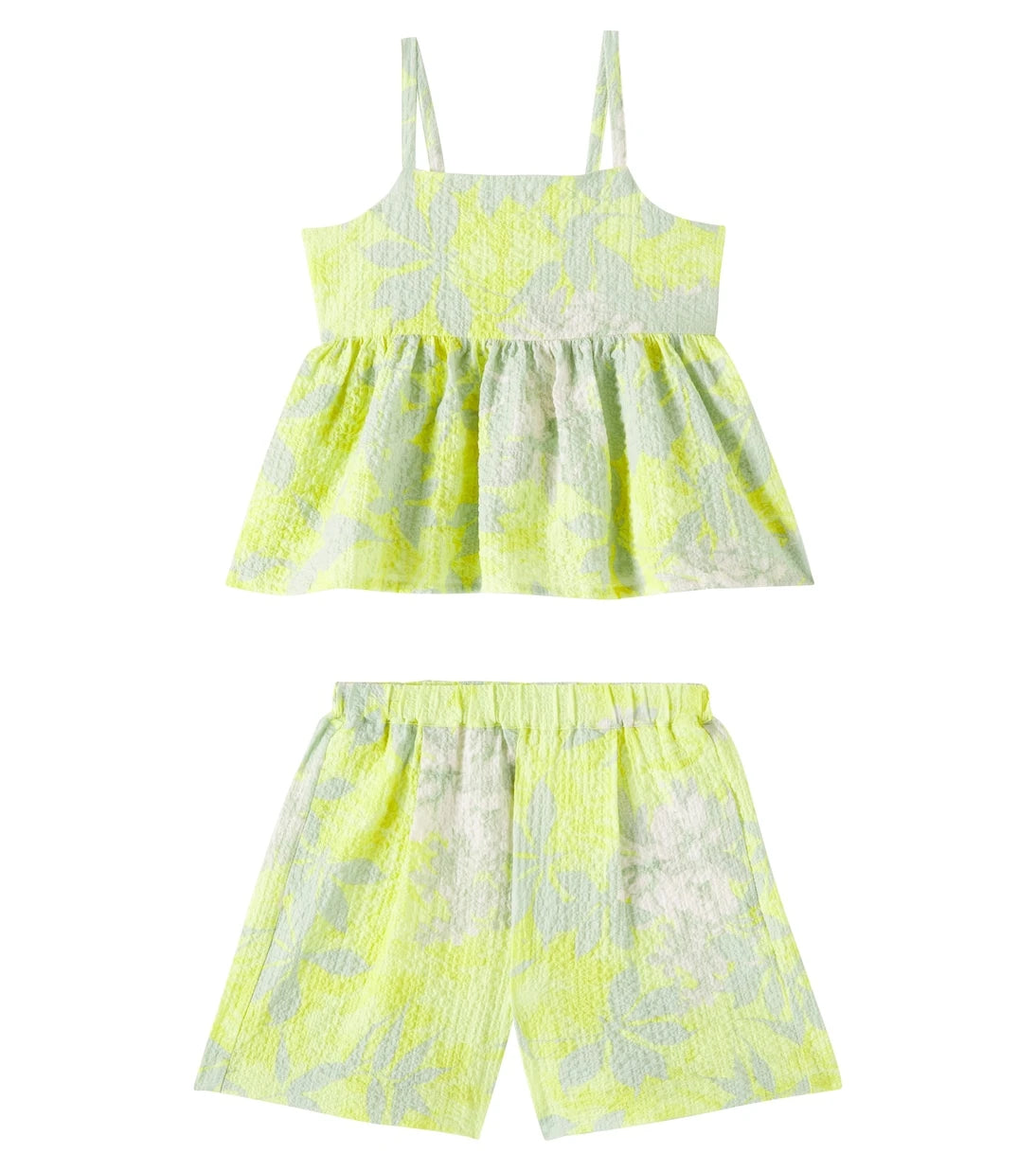 Il Gufo - Printed cotton top and shorts set