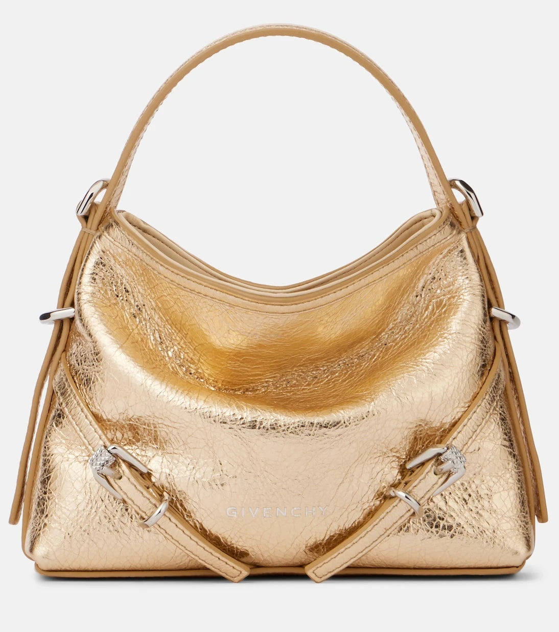 Givenchy - Voyou Nano metallic leather tote bag