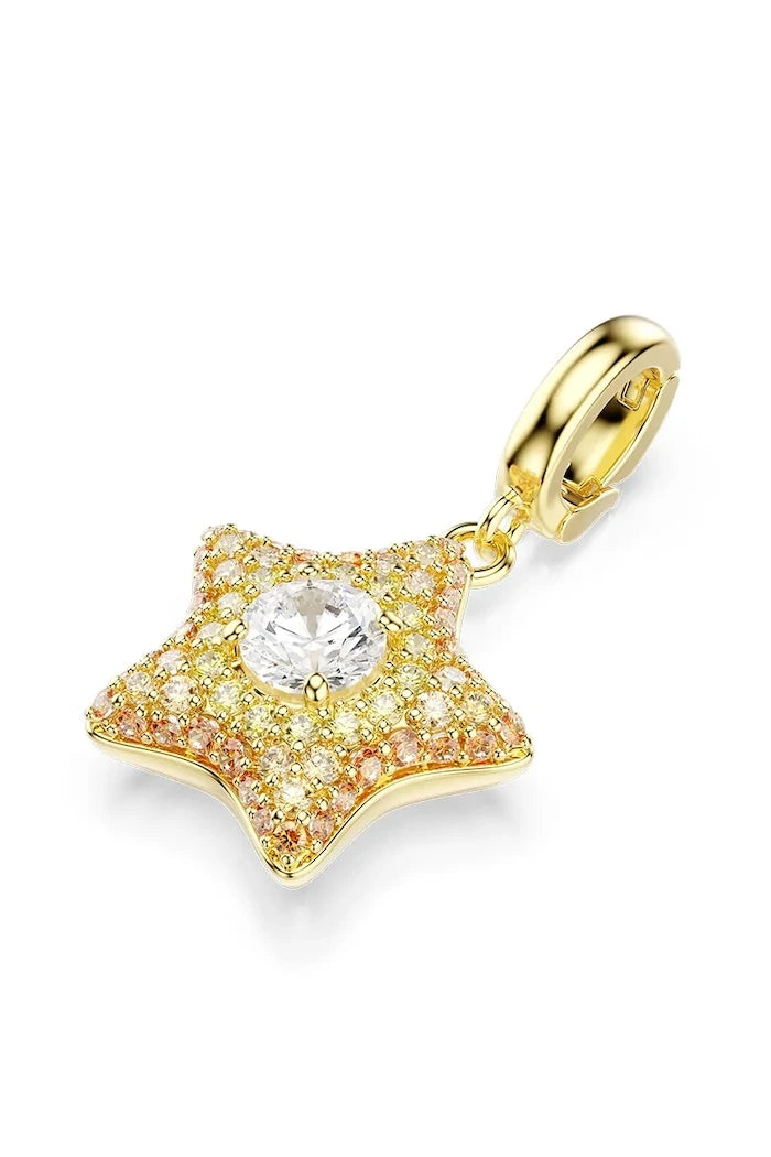 Swarovski SUBLIMA altın kaplama model rozet
