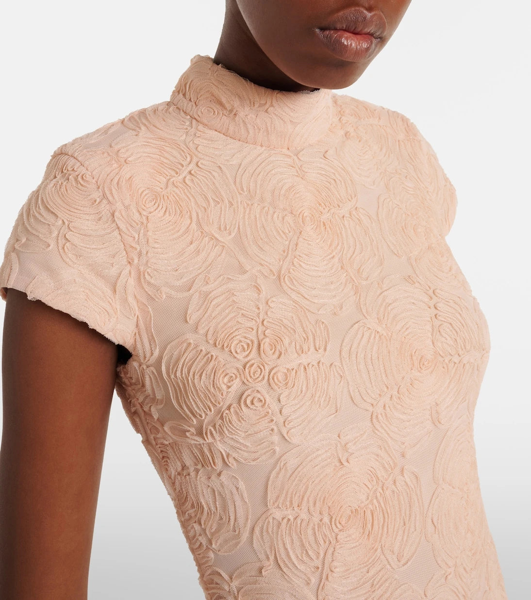 Rotate - Floral embroidered tulle maxi dress