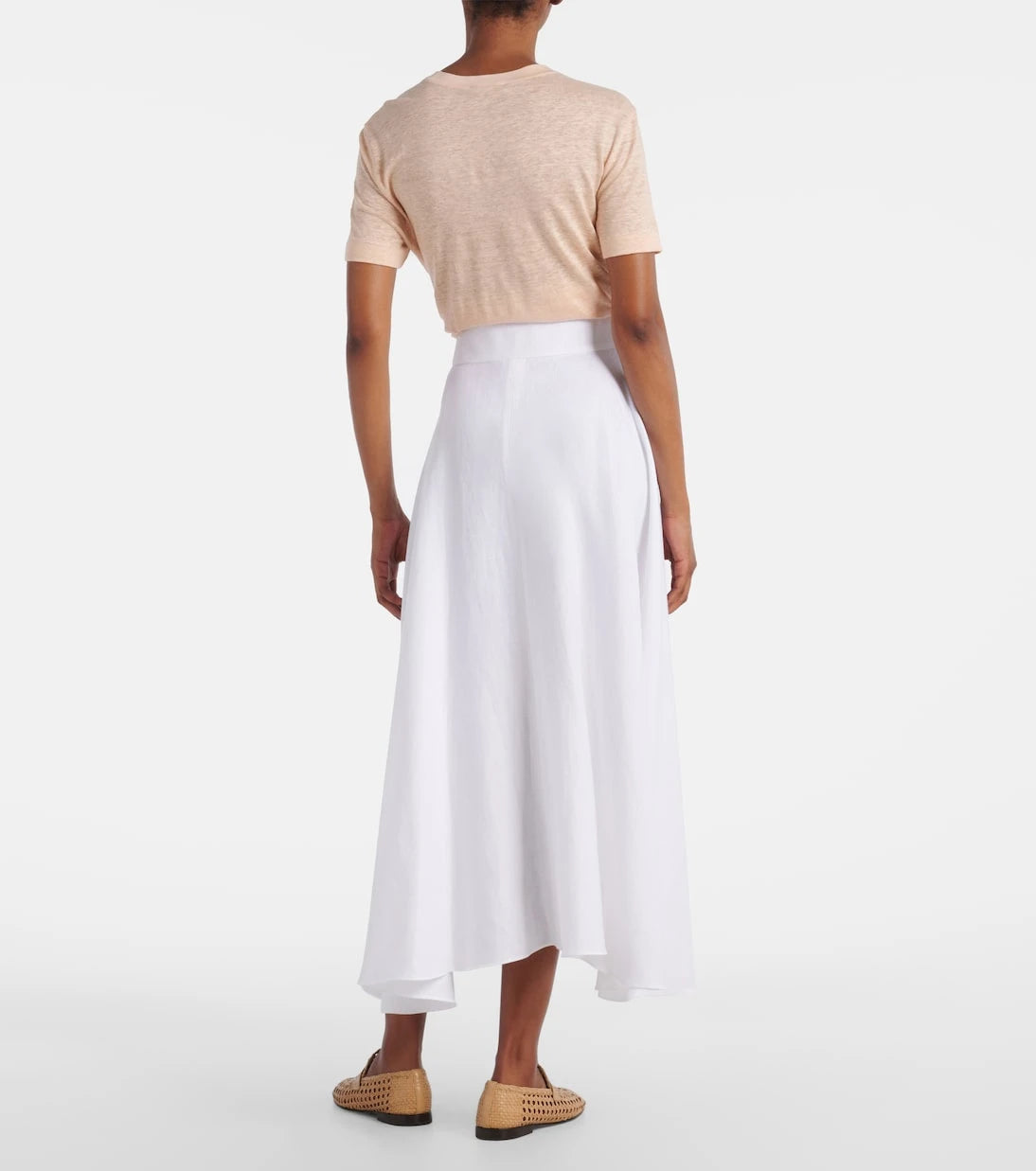 Loro Piana - Petra pleated linen maxi skirt