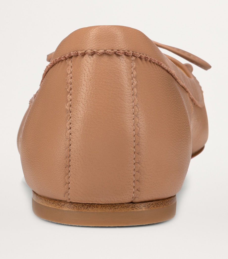 Nude Mamadrague Leather Ballet Flats