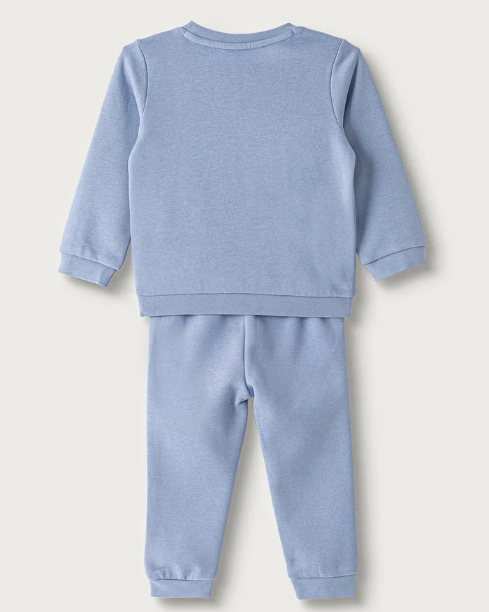 Puma çocuklar için pamuklu spor takım MINICATS ESS Crew Set FL INF