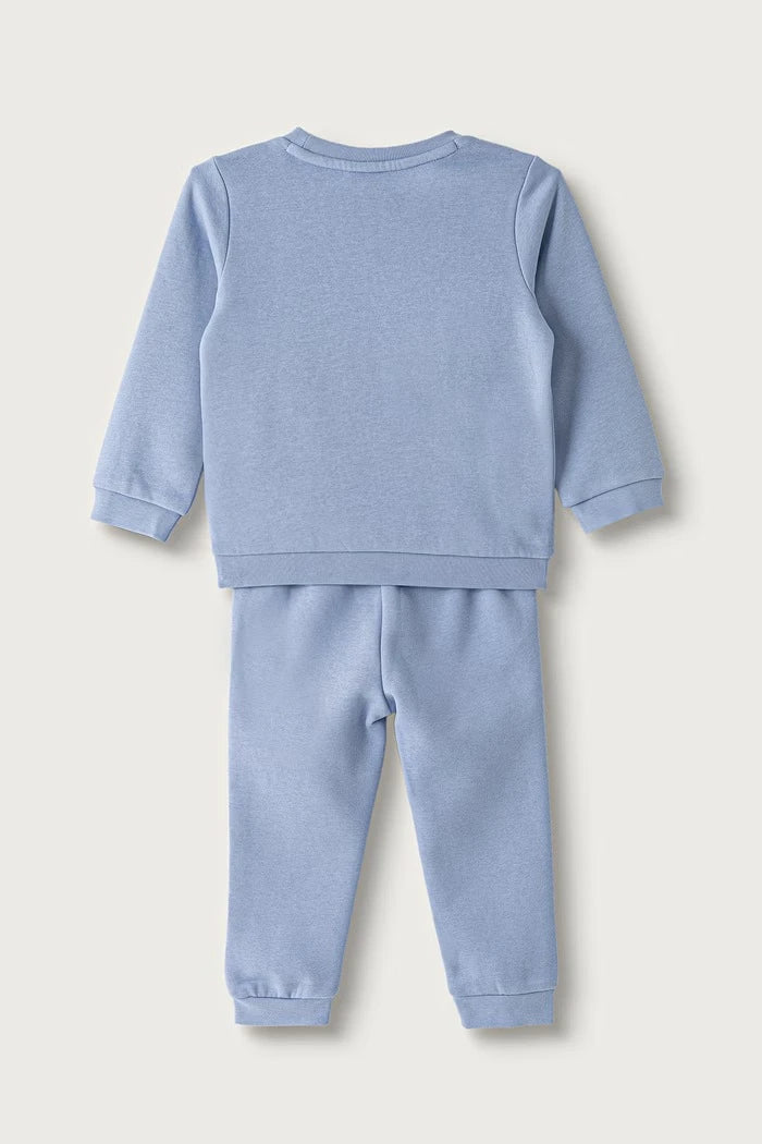 Puma çocuklar için pamuklu spor takım MINICATS ESS Crew Set FL INF