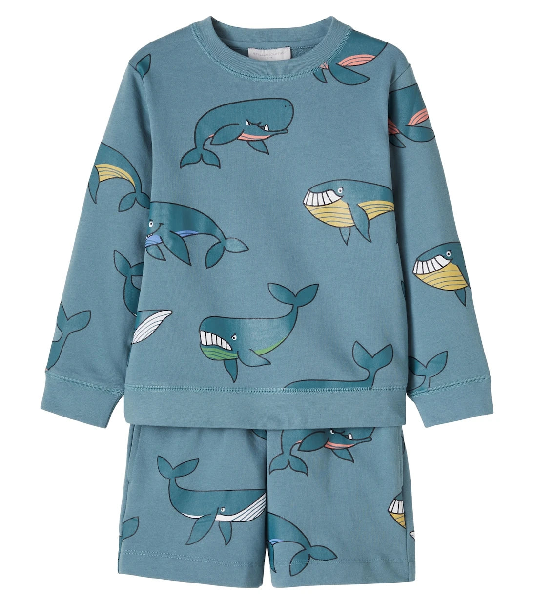 Stella McCartney Kids - Printed cotton sweatshirt and shorts set