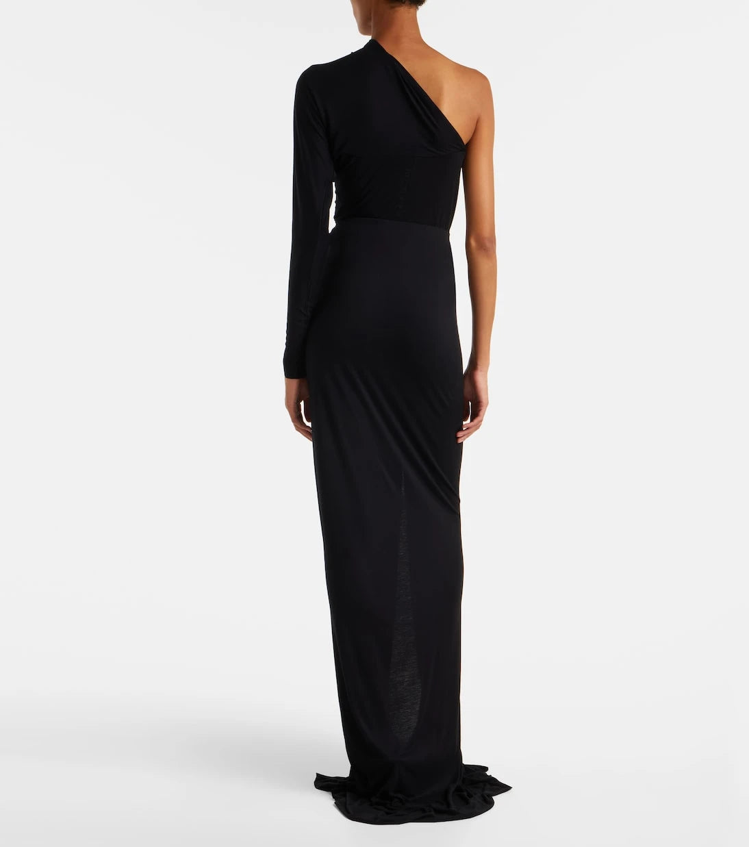 Rick Owens - Poppy LS ruched jersey maxi skirt