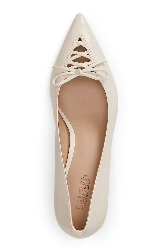 Lauren Ralph Lauren обувки с ток кожени Adrienne