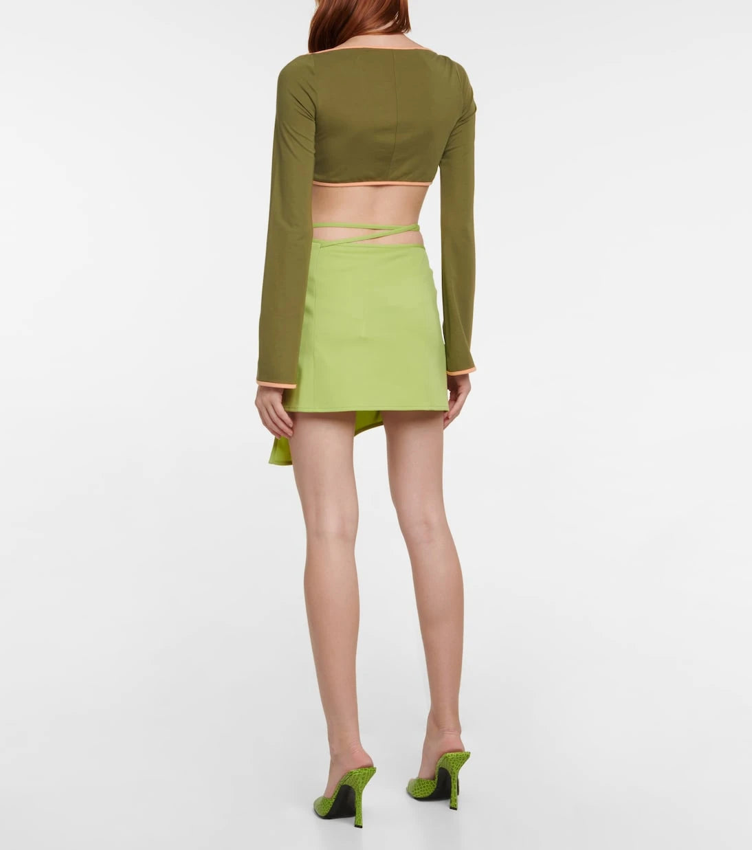 The Attico - Greta asymmetric miniskirt