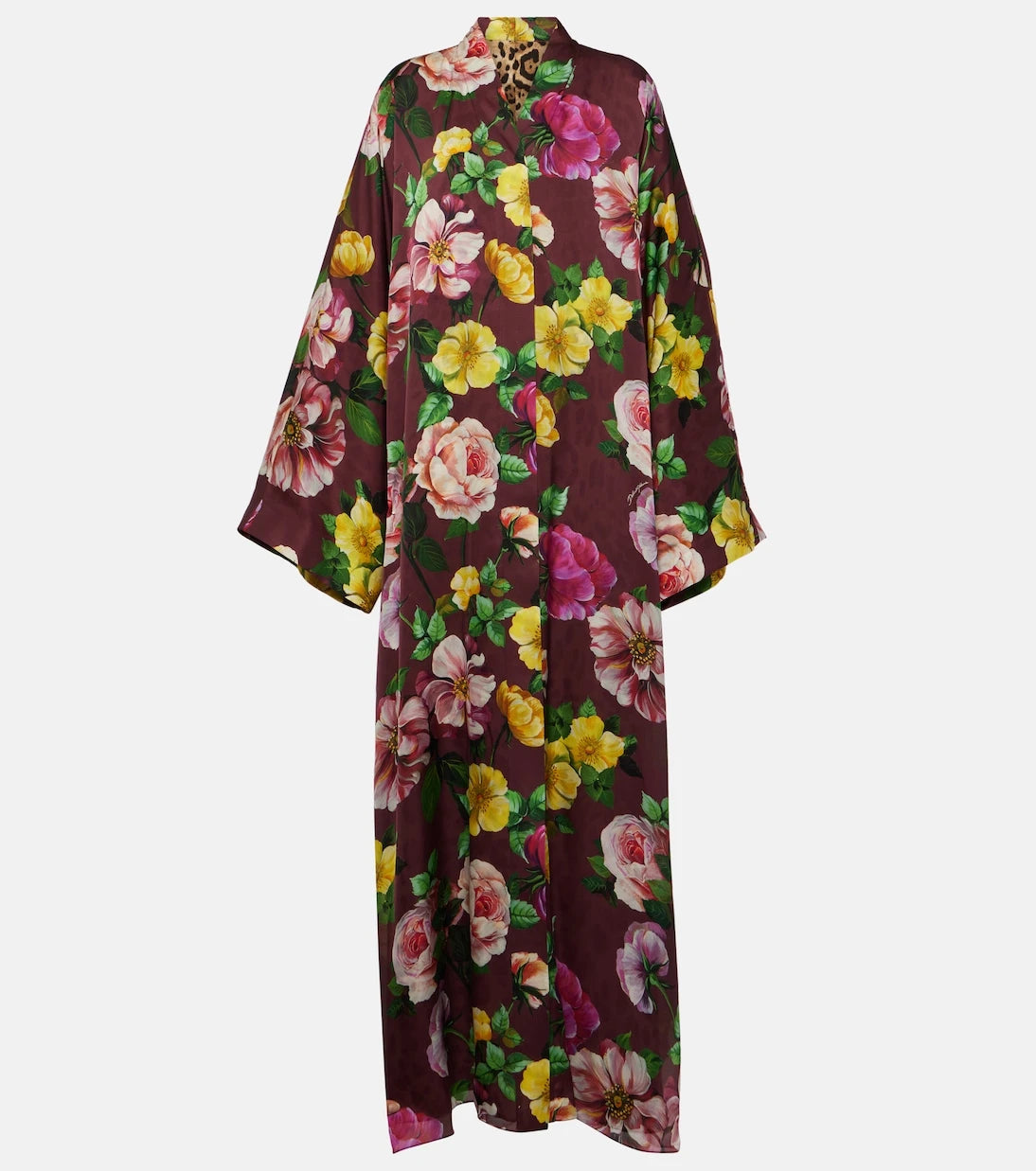 Dolce&Gabbana - فستان ماكسي من الحرير المطبوع