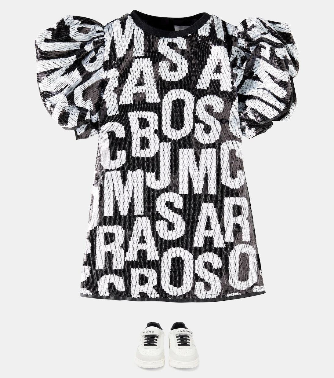 Marc Jacobs Kids - Jumbled Logo sequined dress