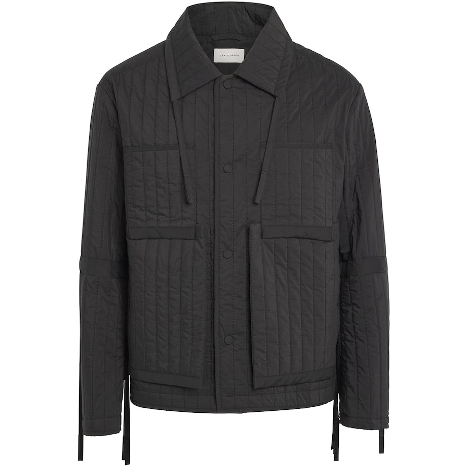 Craig Green Green Wool Quilted Worker Jacket