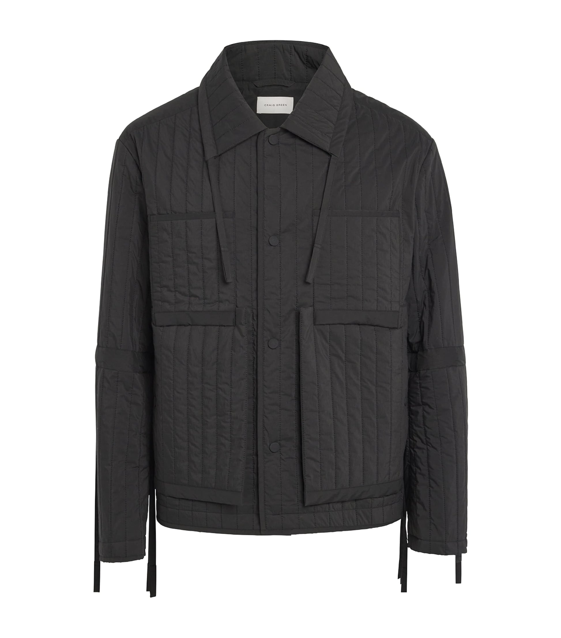 Craig Green Green Wool Quilted Worker Jacket