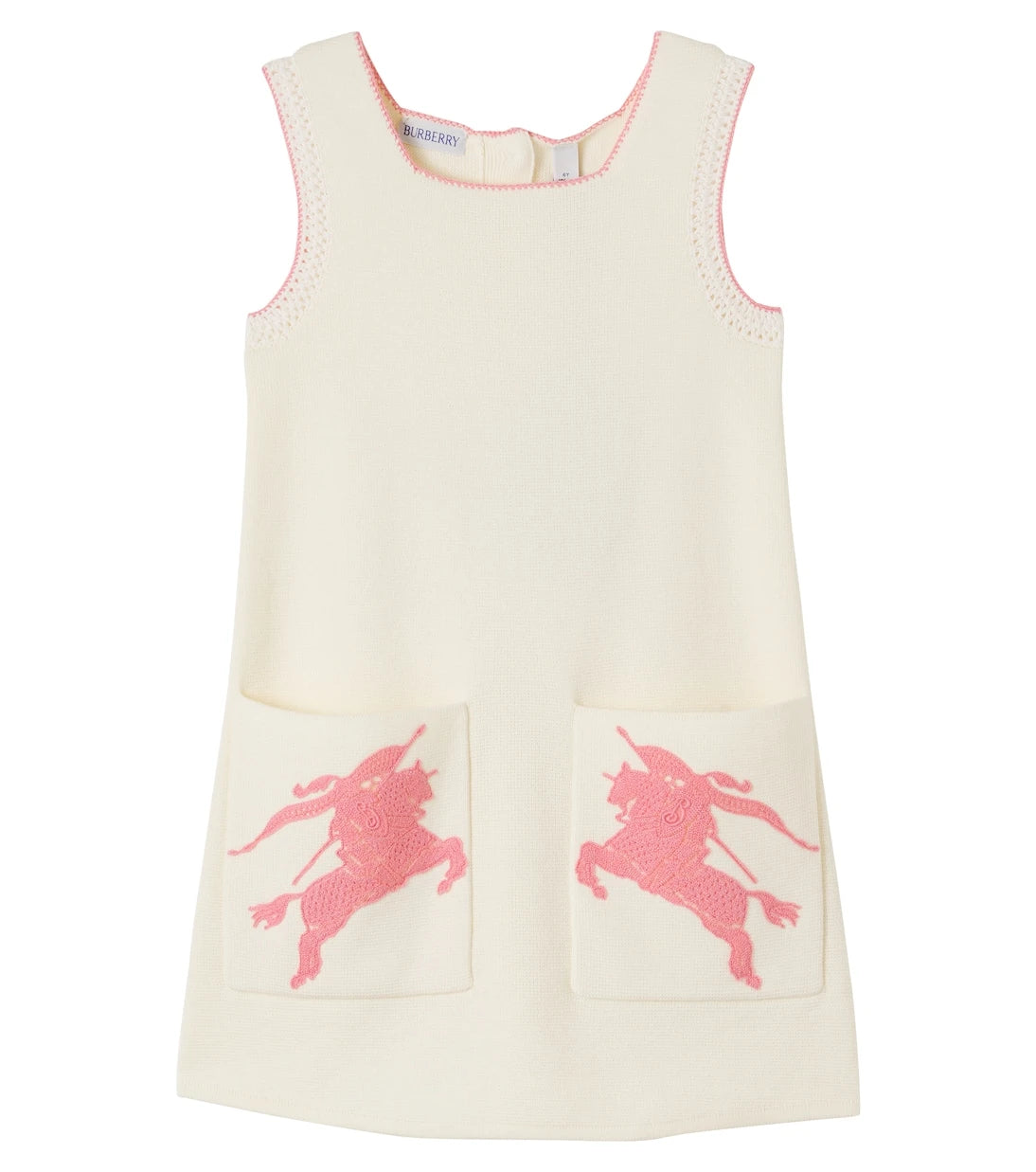 Burberry Kids - EKD embroidered cotton dress