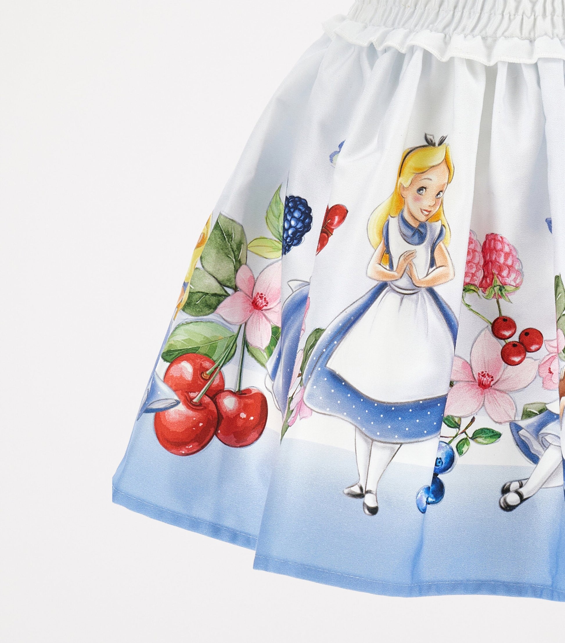 x Disney Cotton Alice in Wonderland Print Skirt (2-12 Years)