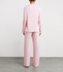 Skims Pink Ribbed Soft Lounge Pyjama Set