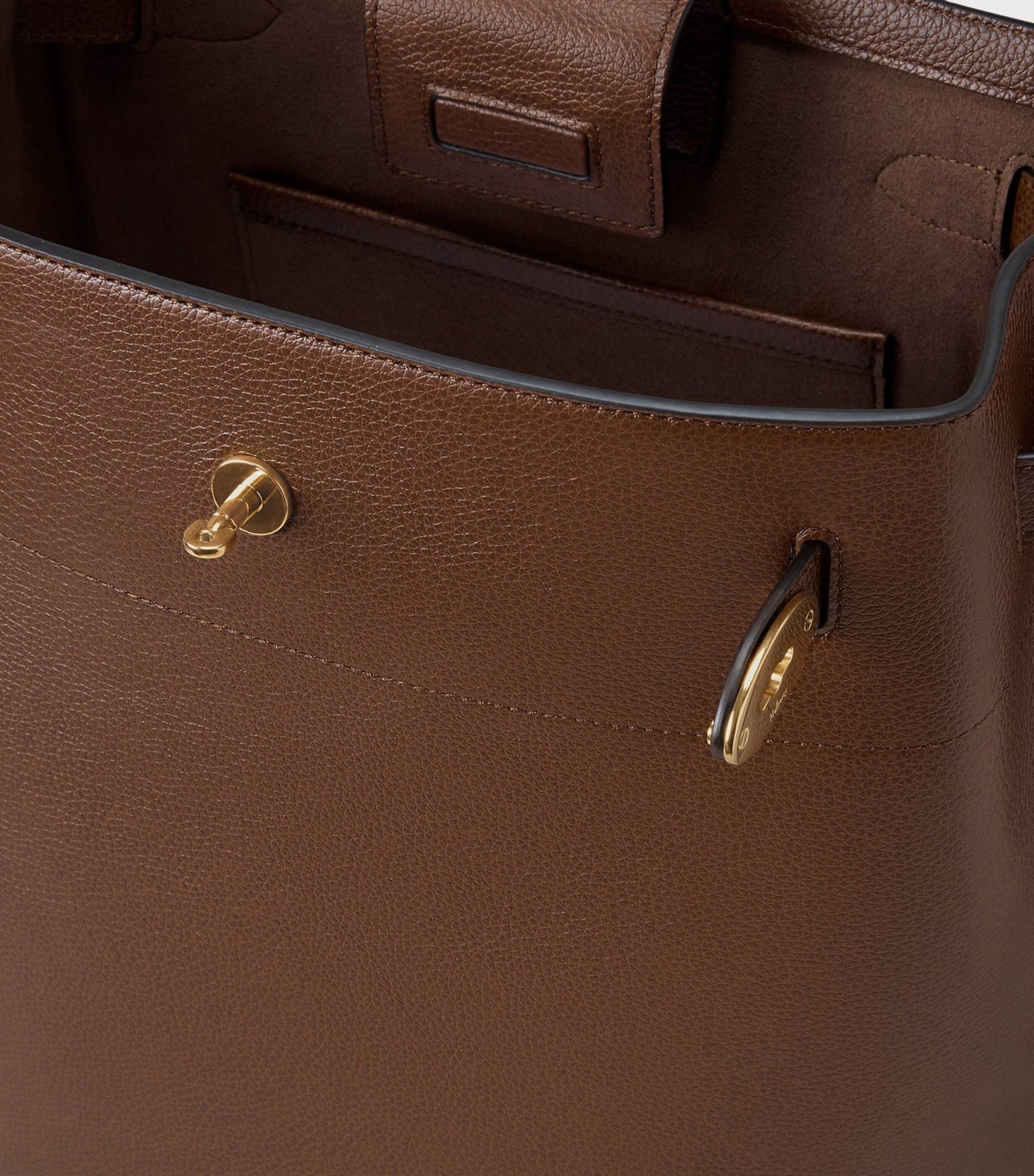 Mulberry Large Leather Islington Bucket Bag