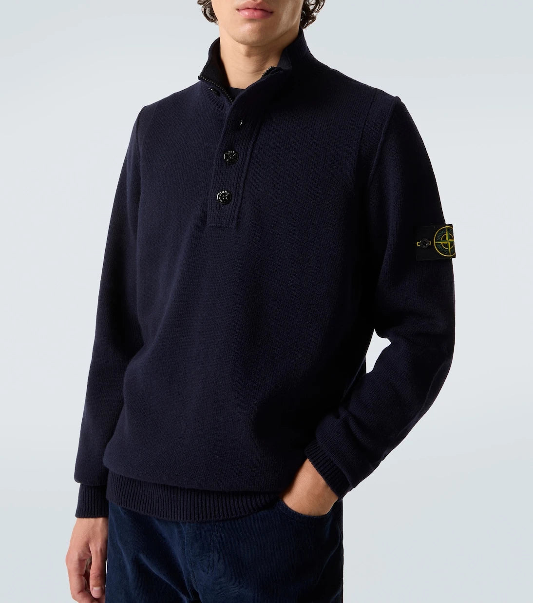 Stone Island - Compass wool-blend polo sweater