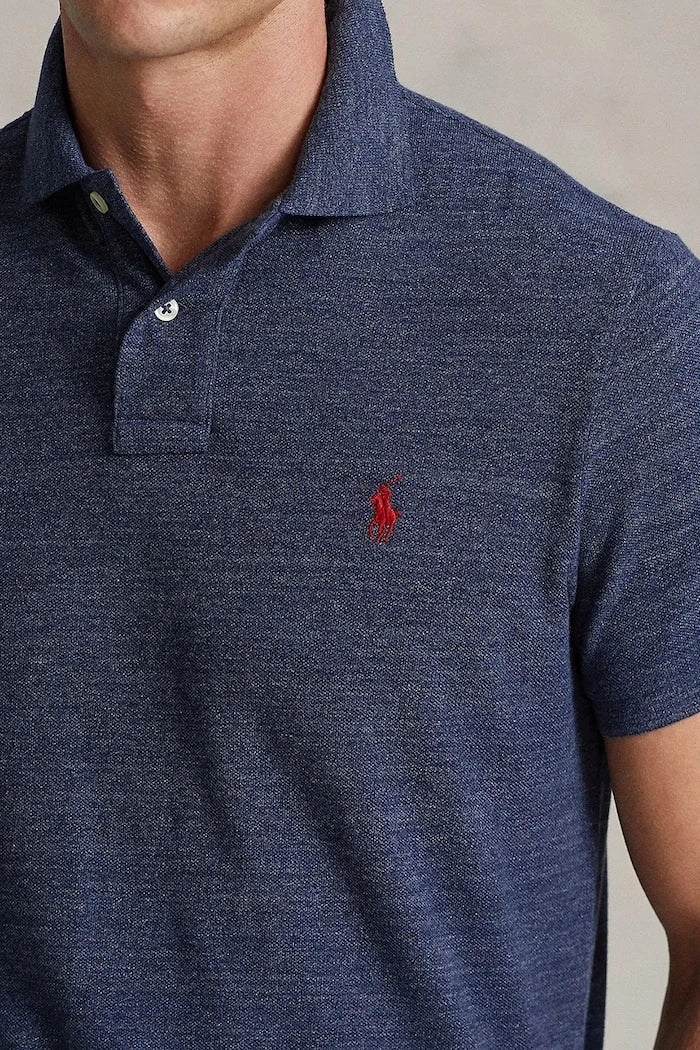 Памучна тениска с яка Polo Ralph Lauren