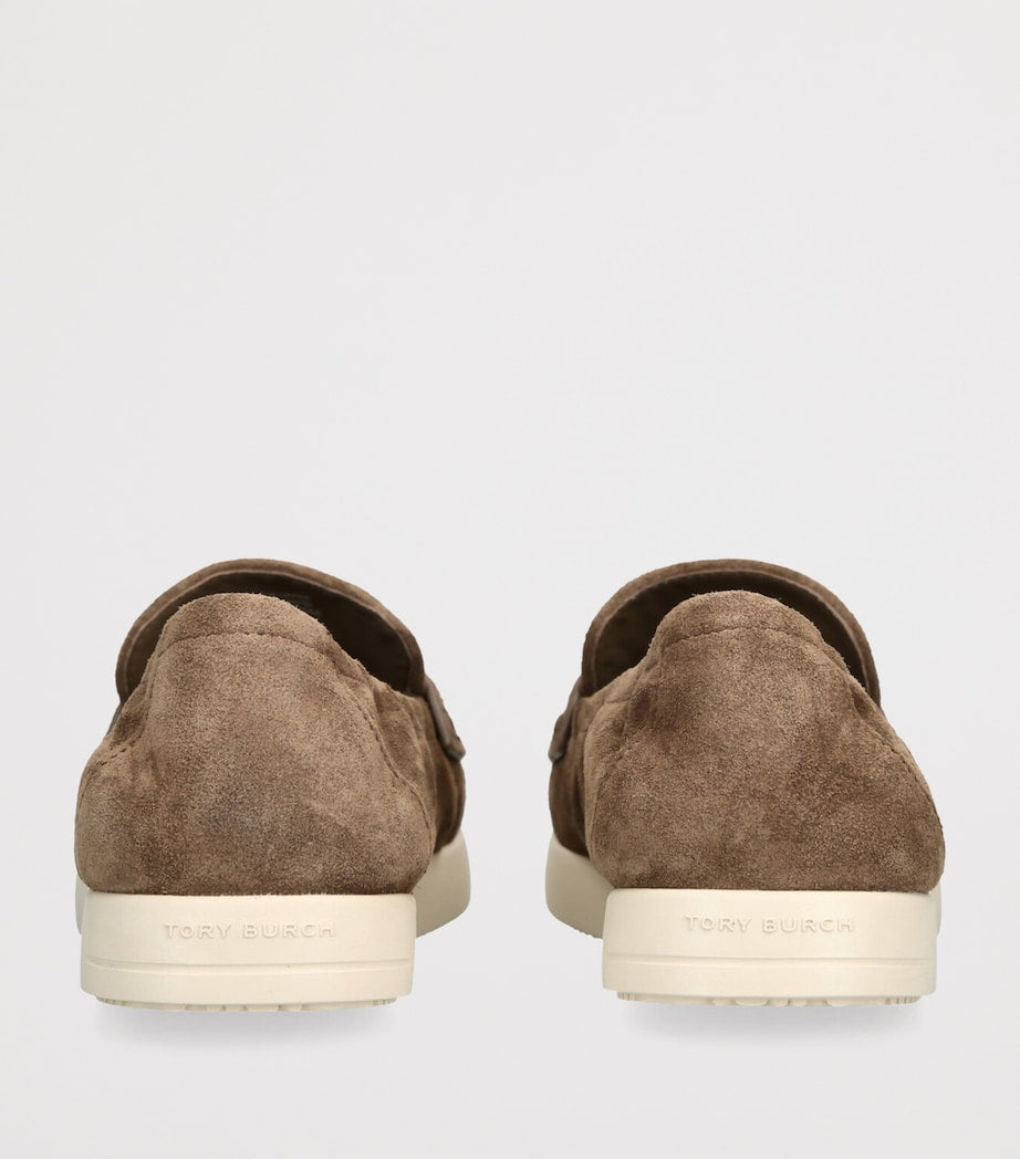 Tory Burch Beige Suede Ballet Sport Loafers